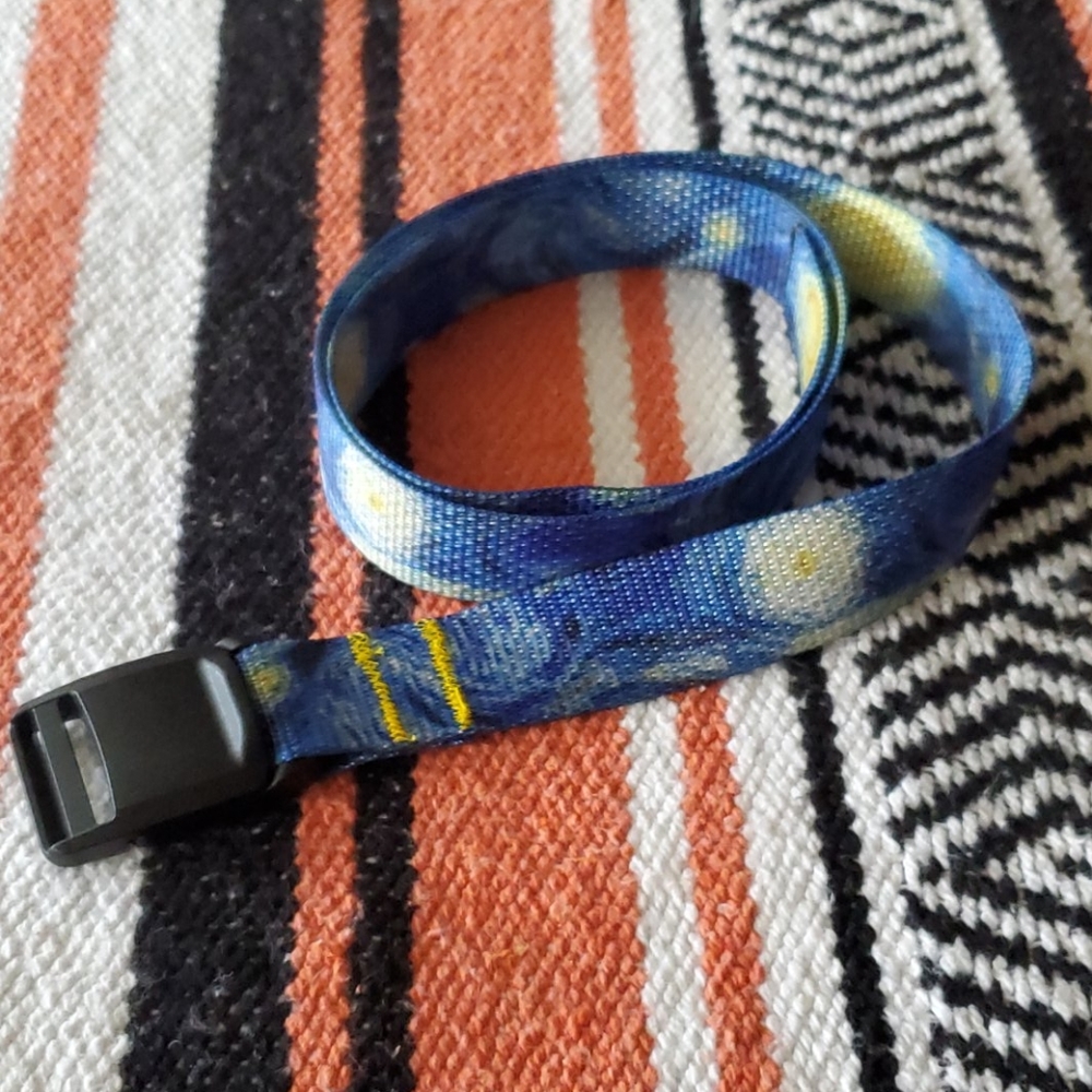 Handmade Starry Night Nylon Belt